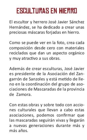 José Javier - texto