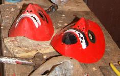 Máscaras dos caretos da festa dos rapazes