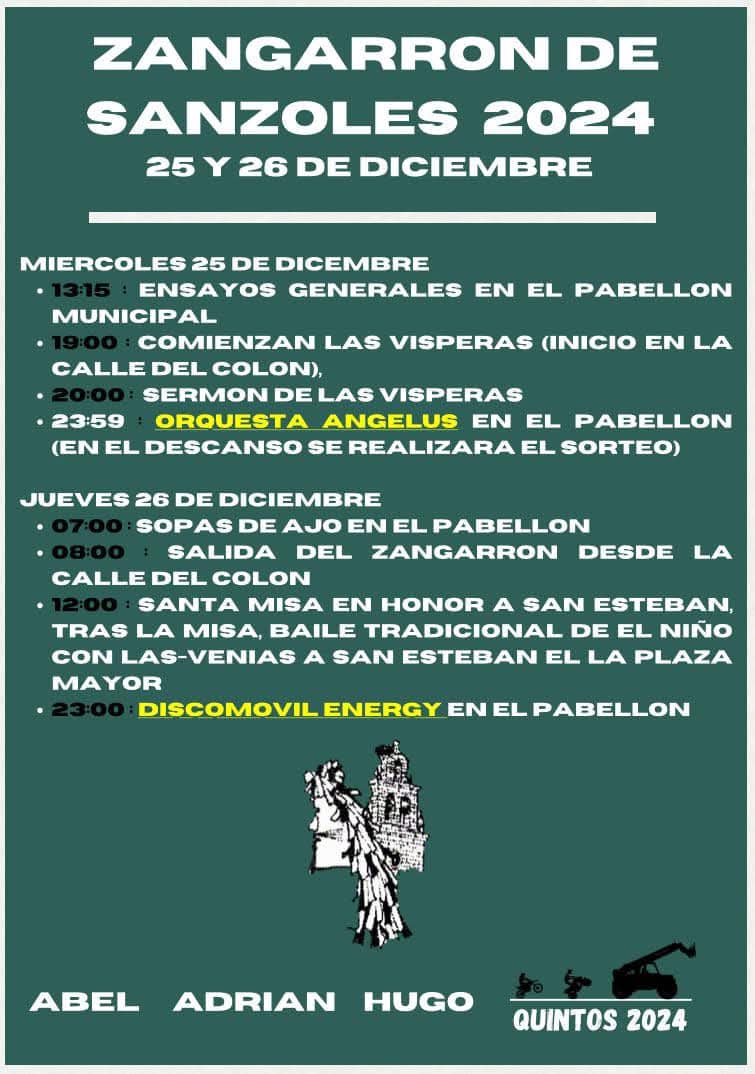 Sanzoles 2024 programa