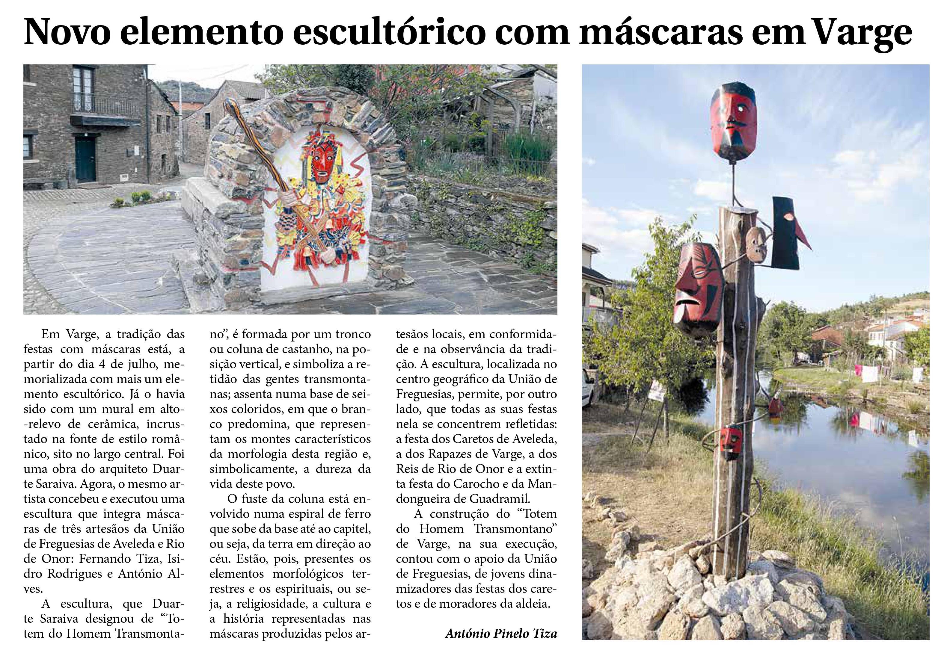 Varge - texto do totem de máscaras