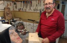 José Llamas con la bruja